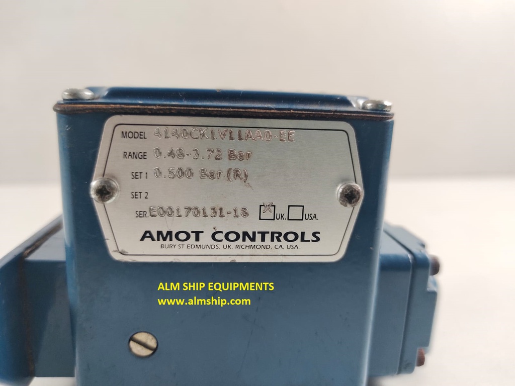 AMOT CONTROLS PRESSURE SWITCH MODEL 4140CK1V11AA0-EE FOR BOILER