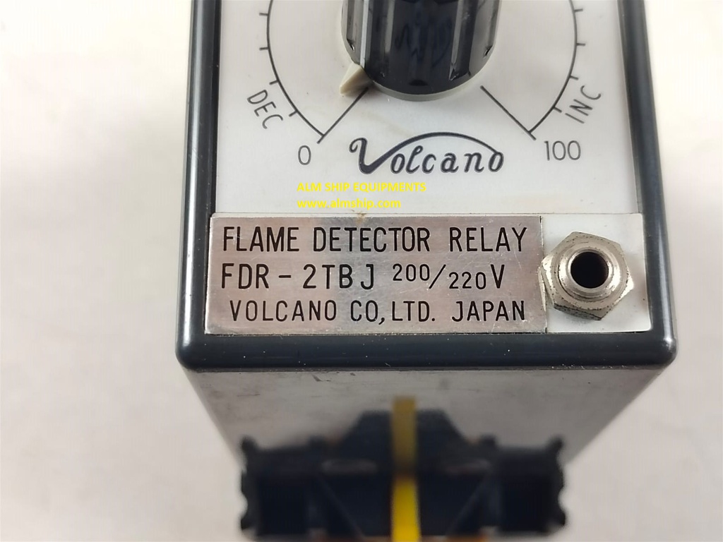 VOLCANO FLAME DETECTER RELAY FDR-2 TBJ WITH SOCKET