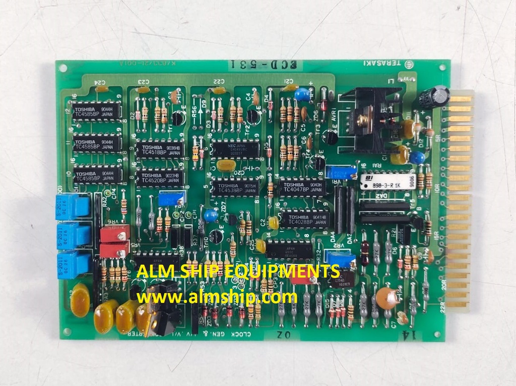 Terasaki ECB-531 K/833/21-001A Clock Gen. &amp; I/V.V/I Converter Pcb Card