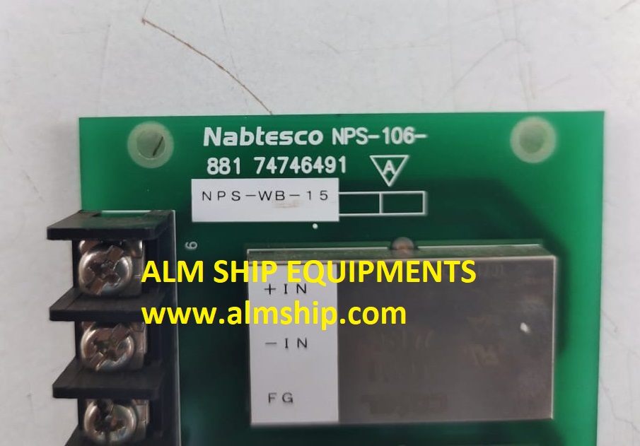 Nabtesco Nps-106-881 74746491 Pcb