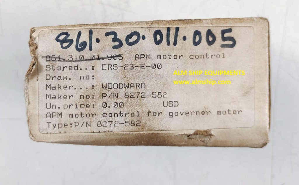 Woodward 8272-582 Apm Motor Control for Governer Motor