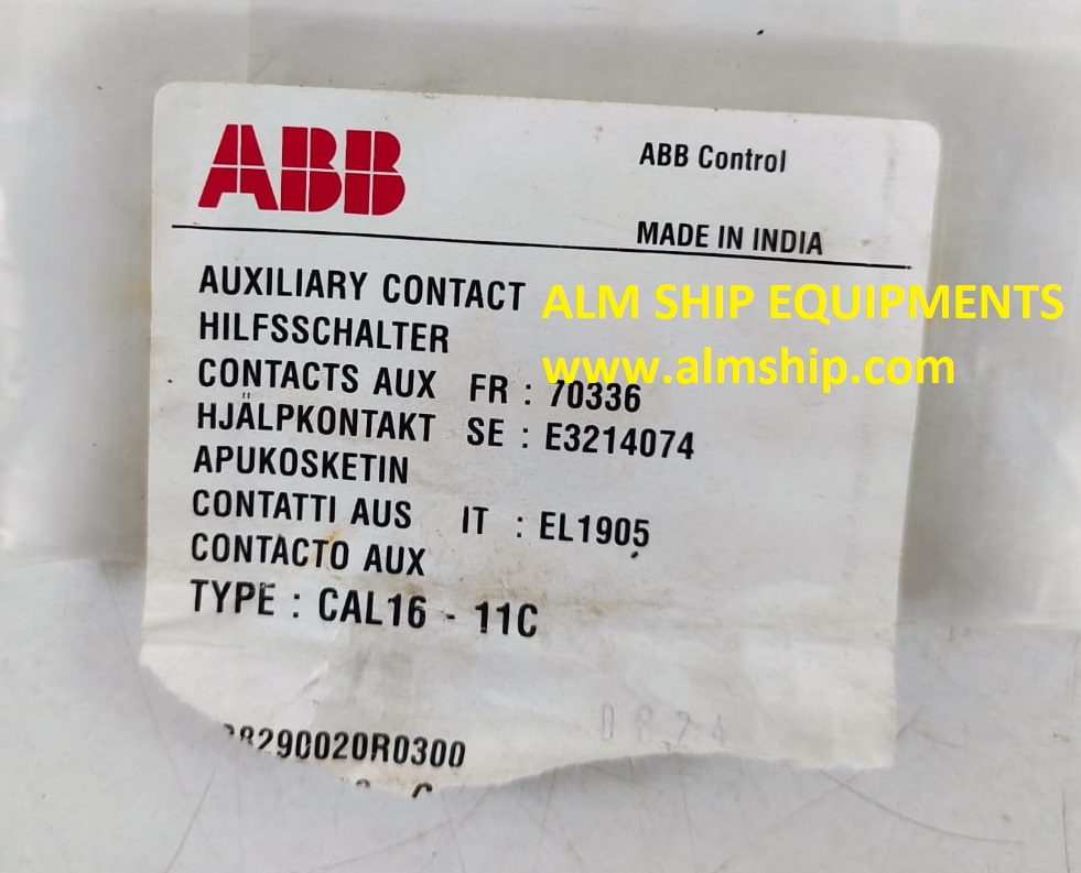 Abb CAL 16-11C Auxiliary Contact Block 10A 600V AC