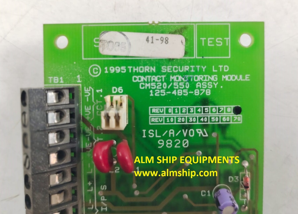 Tyco / Thorn CM520/SM550 Contact Monitoring Module