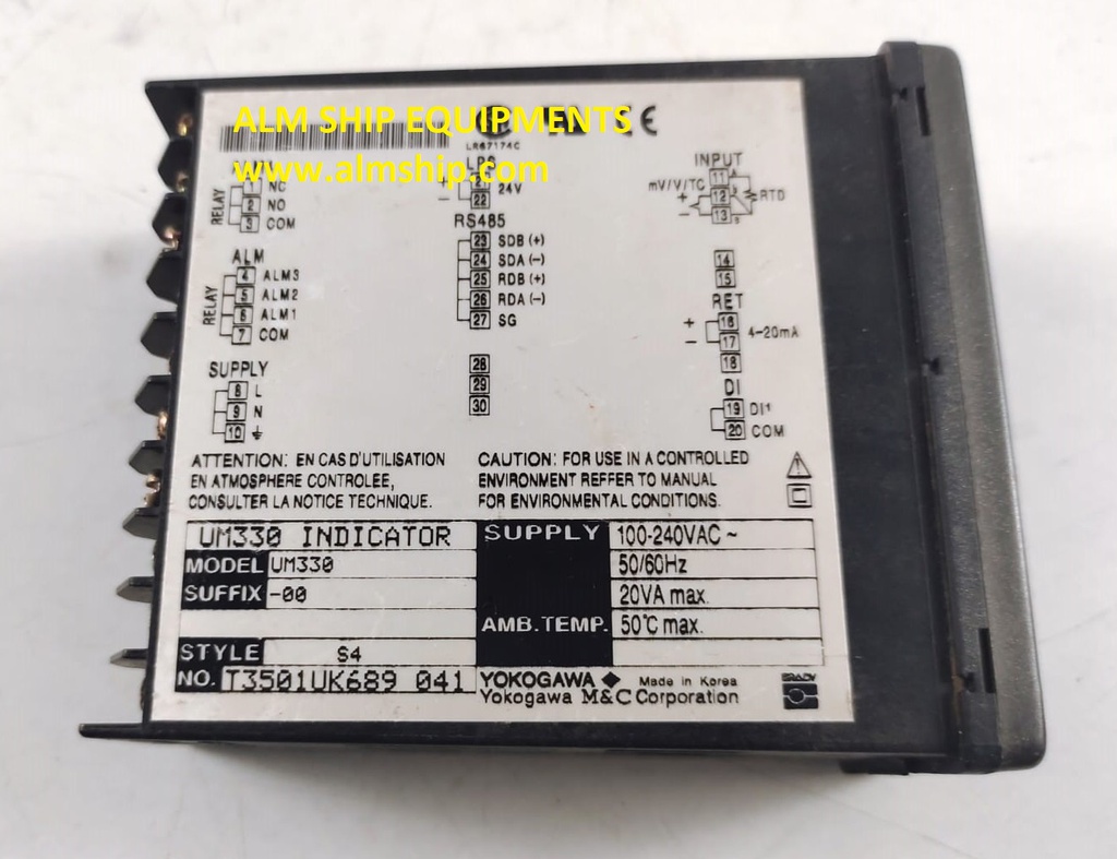 Yokogawa UM330 Digital Indicator Style S4