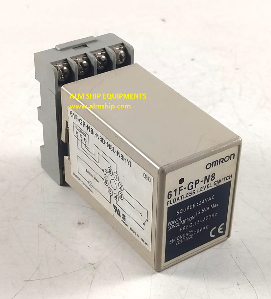Omron 61F-GP-N8 Floatless Level Switch 24V with Socket