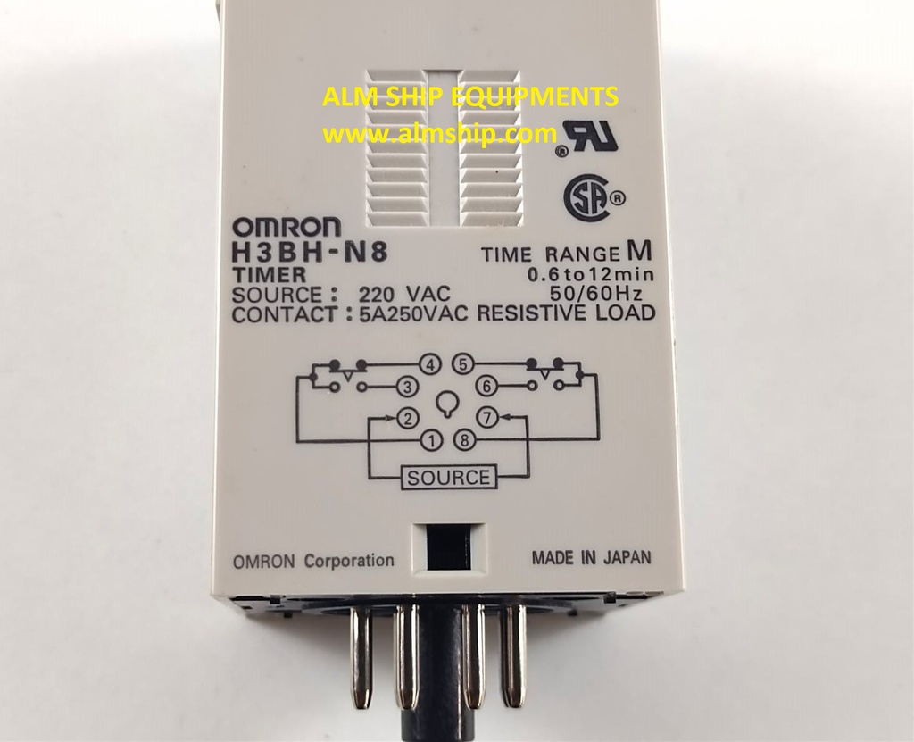 Omron H3BH-N8 Timer 24 VAC 50/60 HZ
