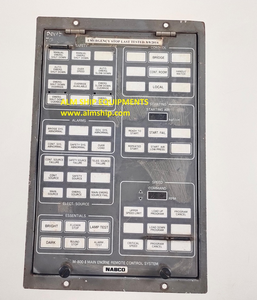 Nabco M 800-II Main Engine Remote Control System