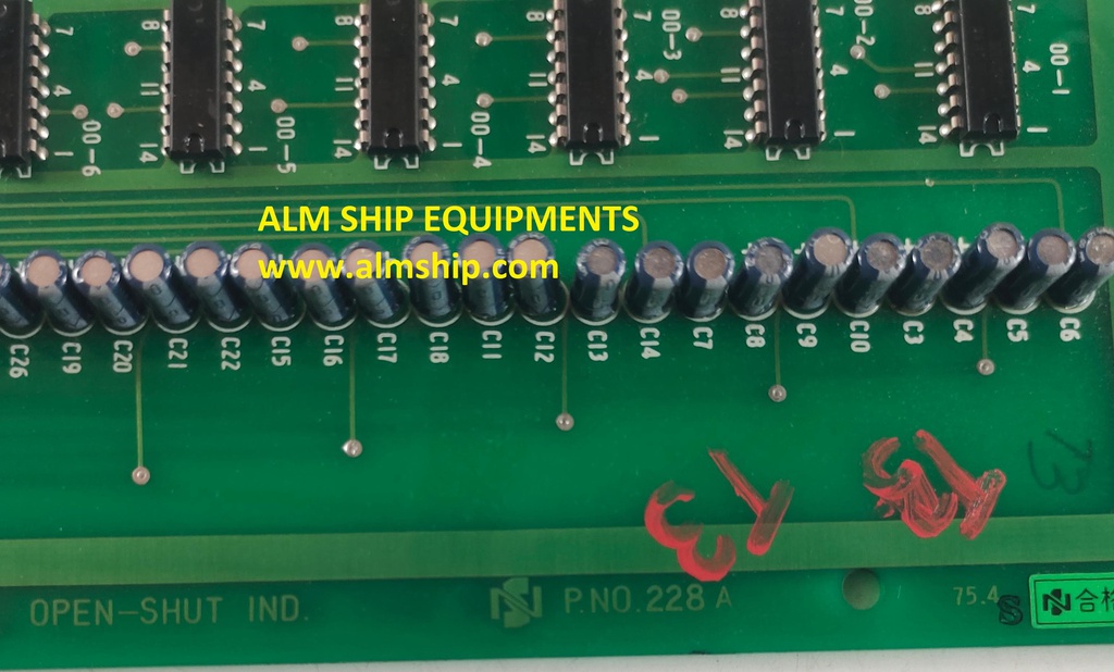 OPEN-SHUT INDICATOR PCB CARD P.NO.228A