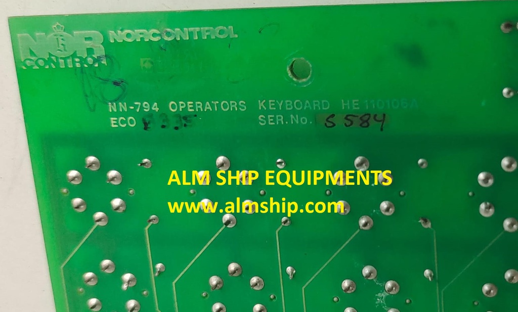 NOR CONTROL NN-794 OPERATORS KEYBOARD