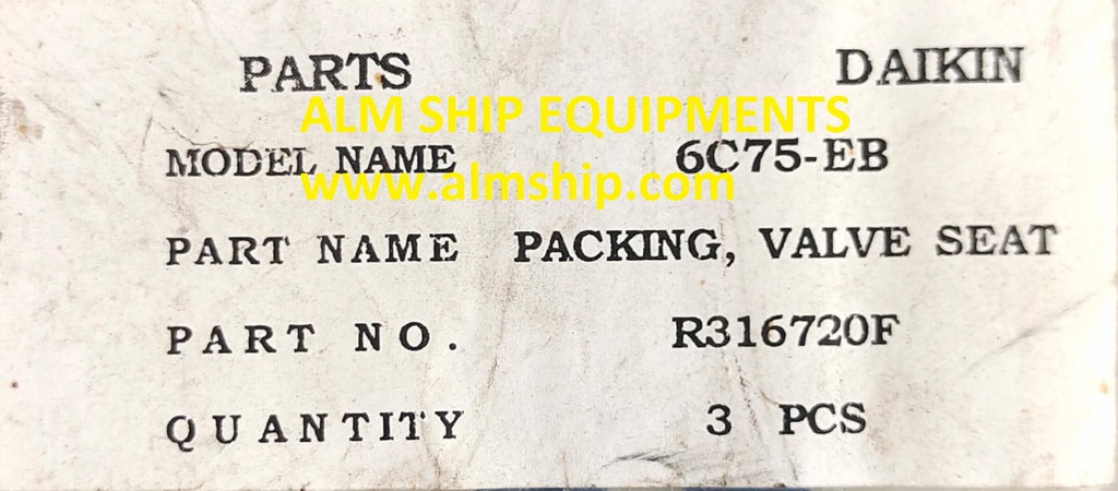 DAIKIN 6C75-EB PACKING VALVE SEAT
