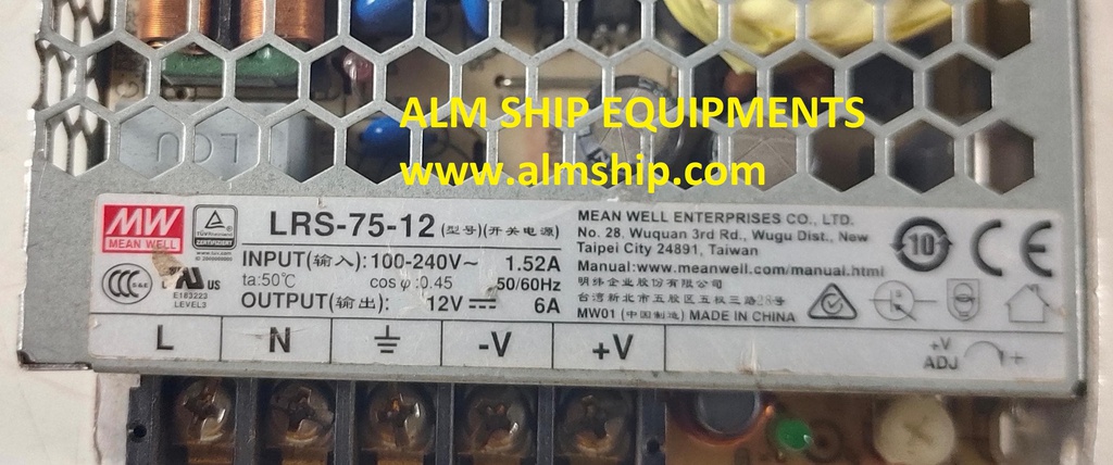 MEAN WELL LRS-75-12 POWER SUPPLY