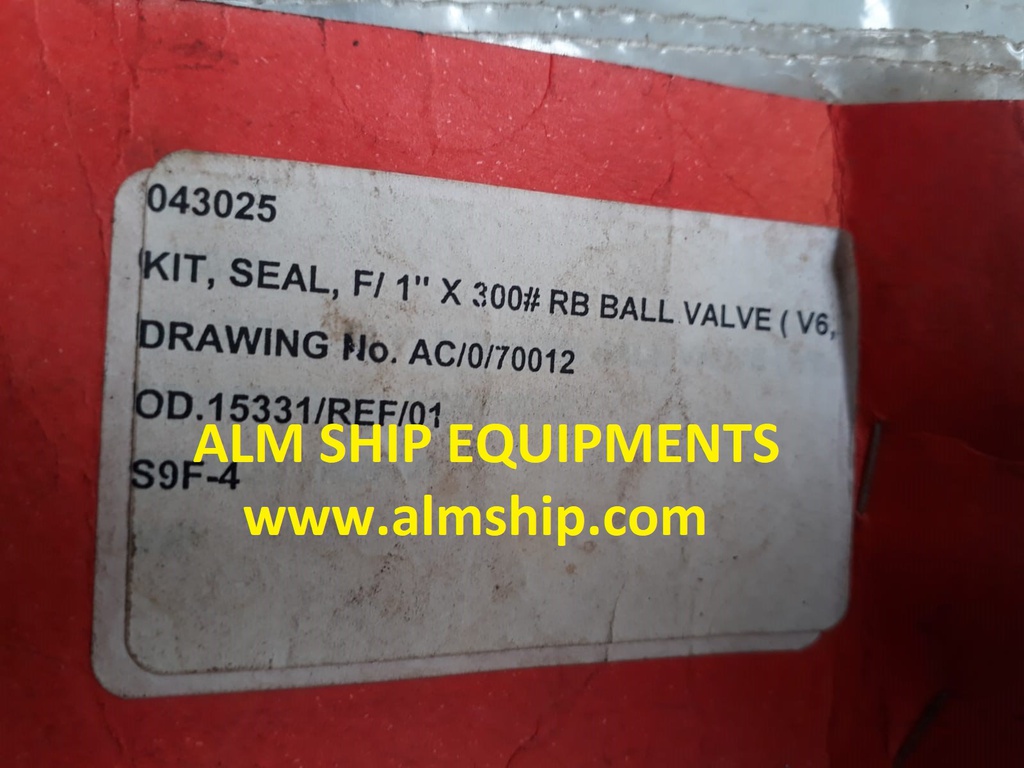 RB Ball Valve Seal Kit