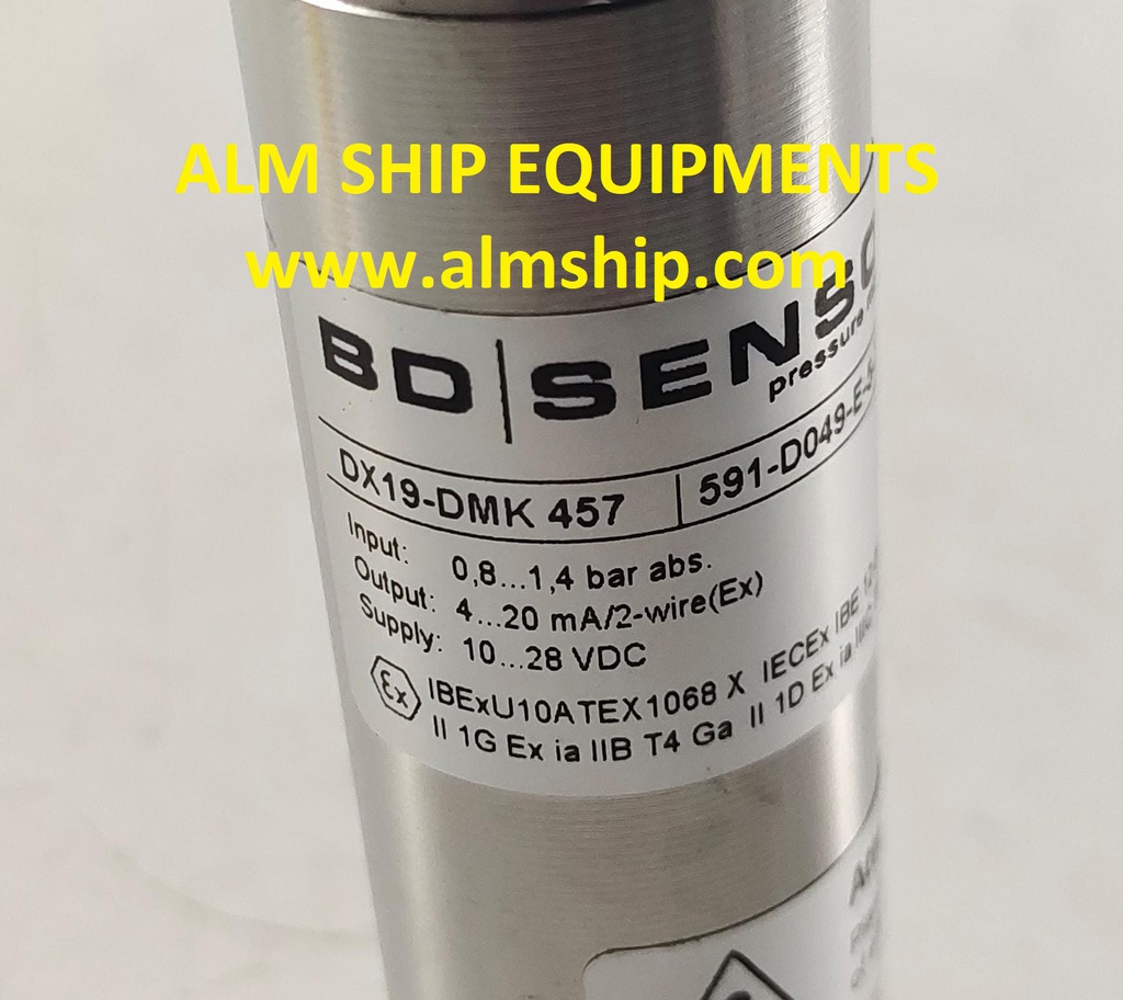 BD DX19-DMK 457 INTERTGASS PRESSURE SENSOR