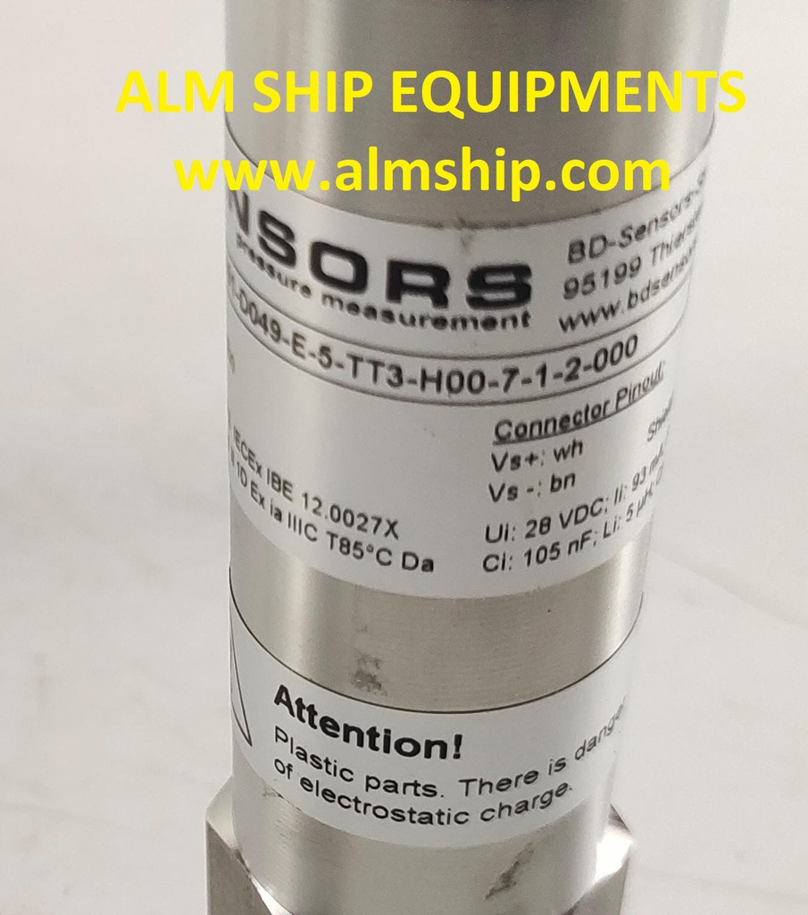 BD DX19-DMK 457 INTERTGASS PRESSURE SENSOR