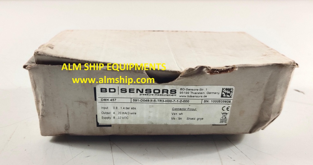 BD DMK-457 INTERTGASS PRESSURE SENSOR