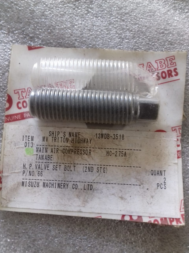 H.P VALVE SET BOLT (2ND STAGE)