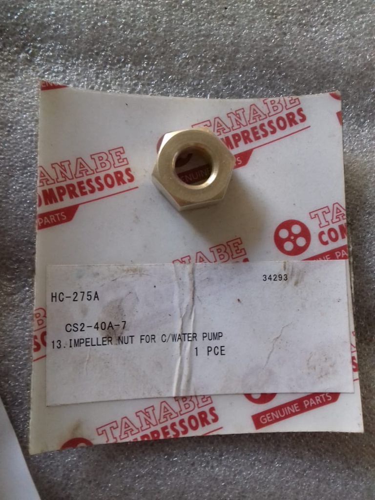 IMPELLER NUT FOR C/WATER PUMP