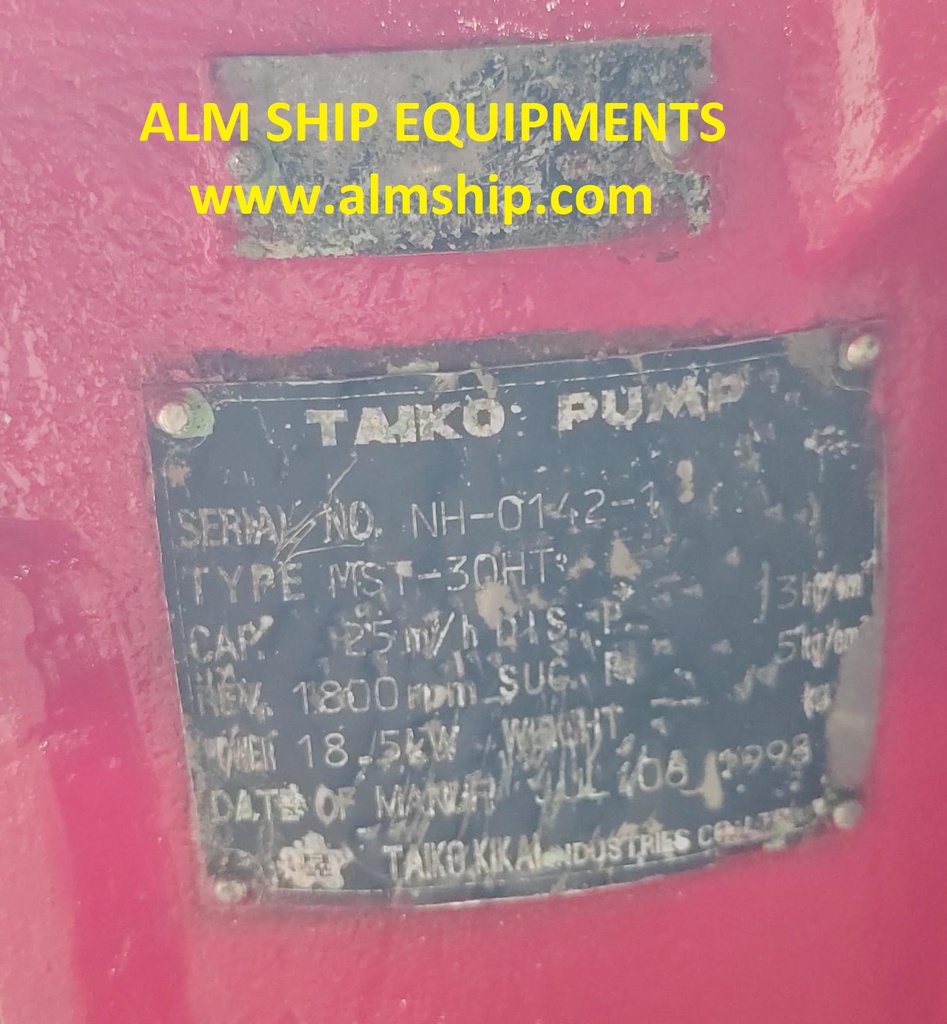 TAIKO KIKAI MST-30HT SCREW OIL PUMP