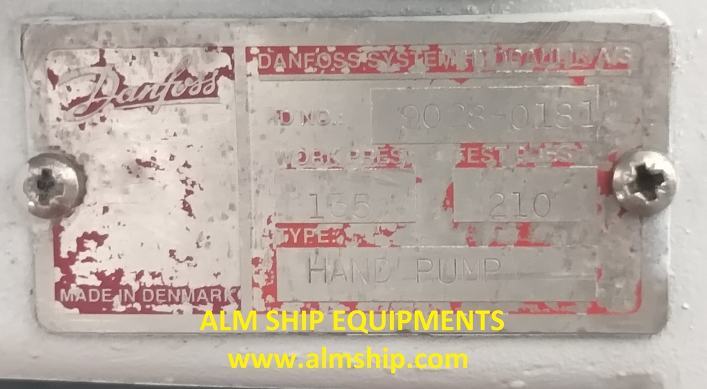 DANFOSS HAND PUMP PH 25-05 9028-0181