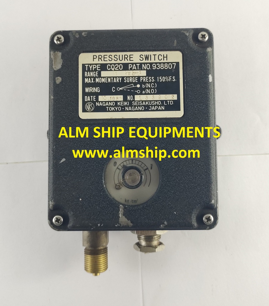 NAGANO KEIKI SEISAKUSHO CQ20 PRESSURE SWITCH