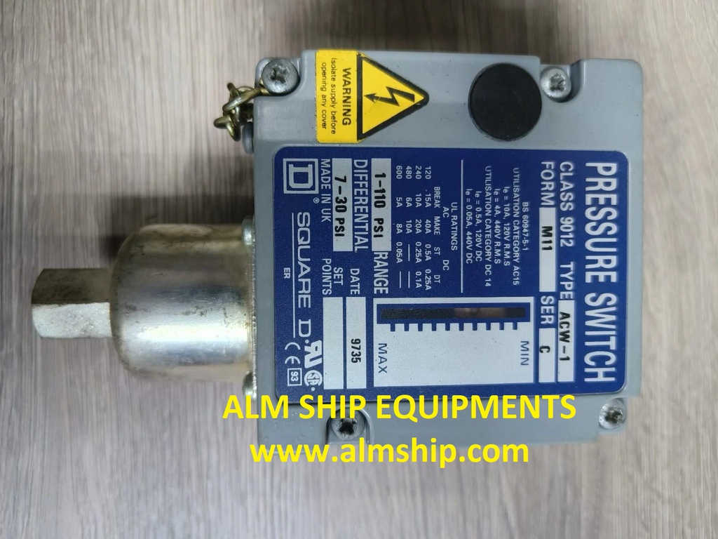 Differential Pressure Switch/ Square D/ ACW-1