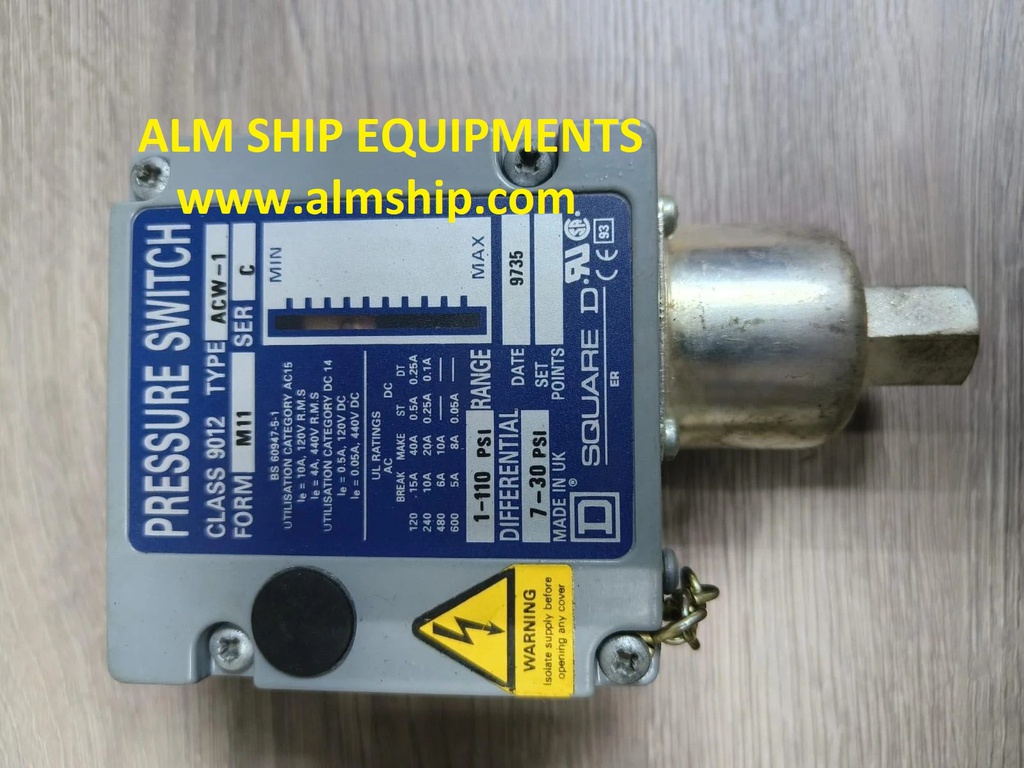 Differential Pressure Switch/ Square D/ ACW-1