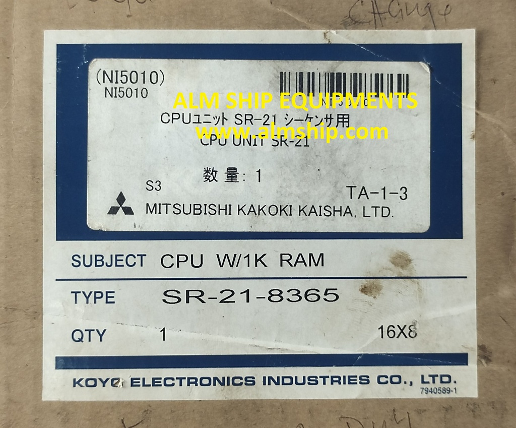 KOYO SR-21-8365 CPU W/1K RAM