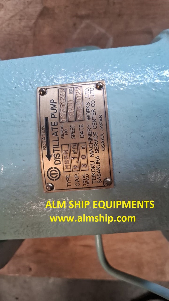DISTILLATE PUMP/ Teikoku Machinery/ MSSM