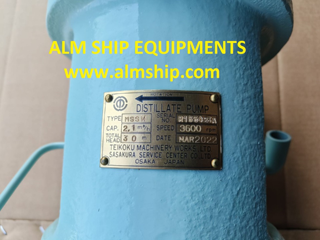 DISTILLATE PUMP/ Teikoku Machinery/ MSSM
