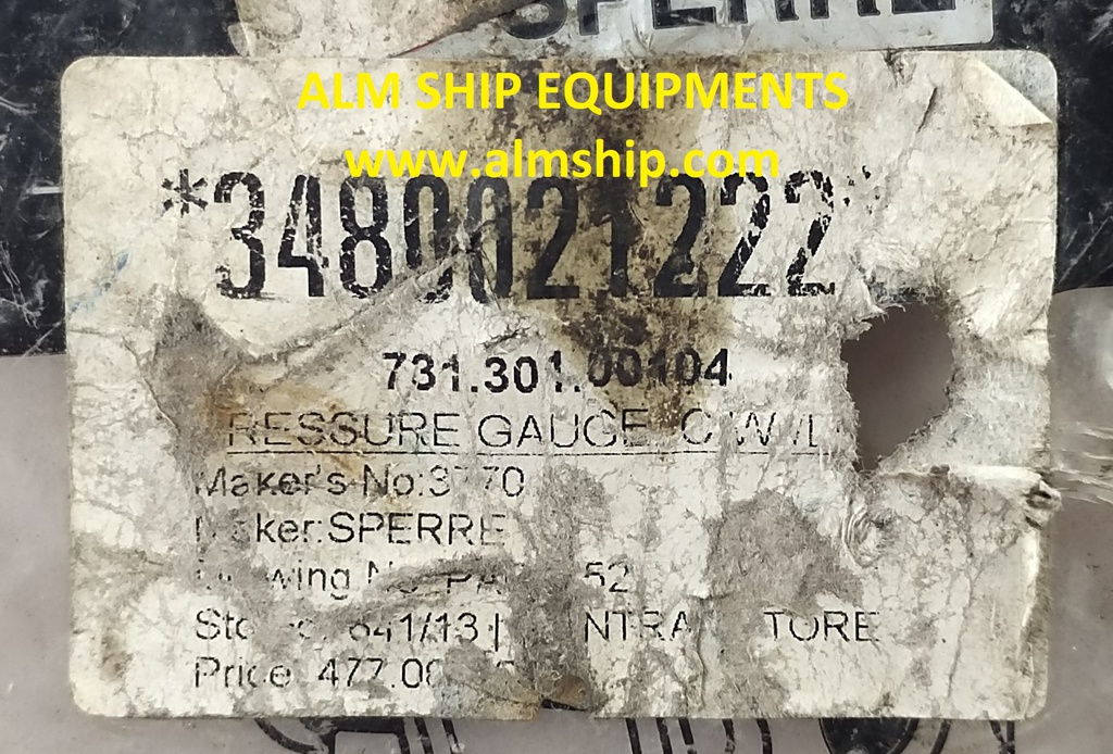 SPERRE WIKA EN-837-1 PRESSURE GAUGE 0-6 BAR