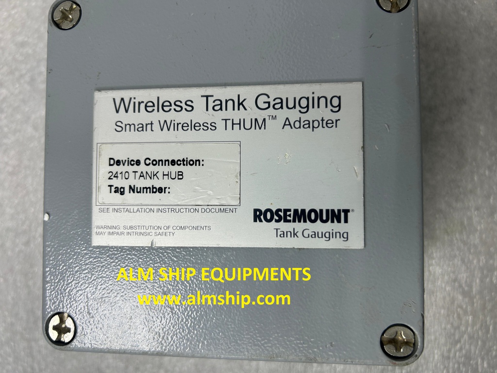 Wireless Tank Gauging Smart Wireless THUM Adapter ROSEMOUNT EMERSON
