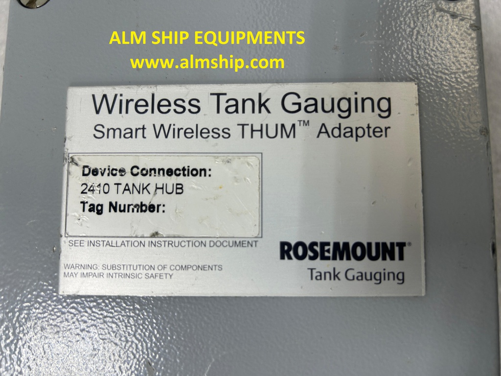 Wireless Tank Gauging Smart Wireless THUM Adapter ROSEMOUNT EMERSON