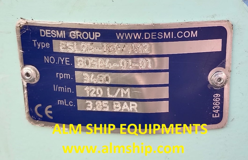 Lube Oil Booster Pump (With Motor) / DESMI