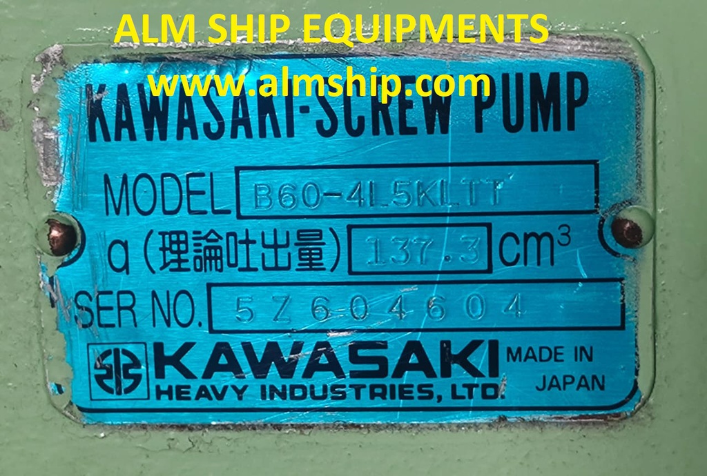 KAWASAKI B60-4L5KLTT SCREW PUMP