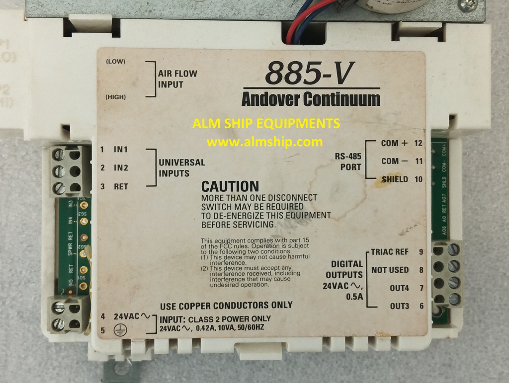 SCHNEIDER ELECTRIC B3885-V ANDOVER CONTINUUM CONTROLLER