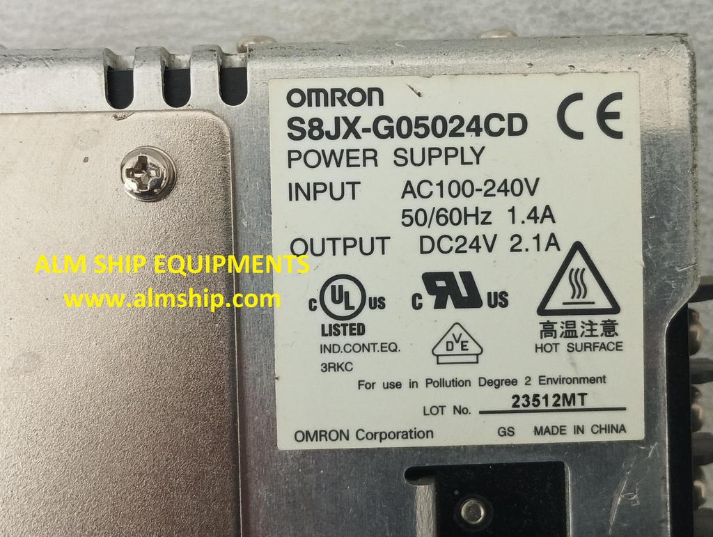OMRON S8JX-G05024CD POWER SUPPLY