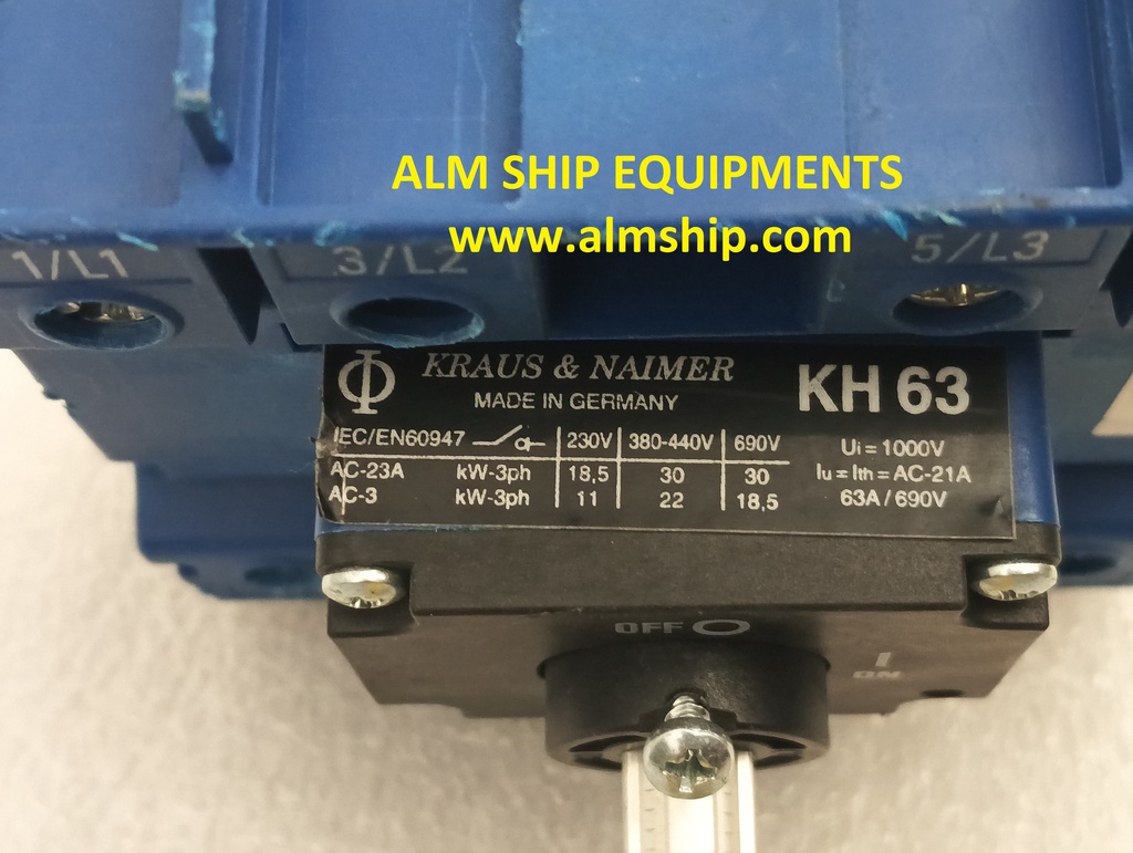 KRAUS &amp; NAIMER KH-63 ISOLATOR SWITCH
