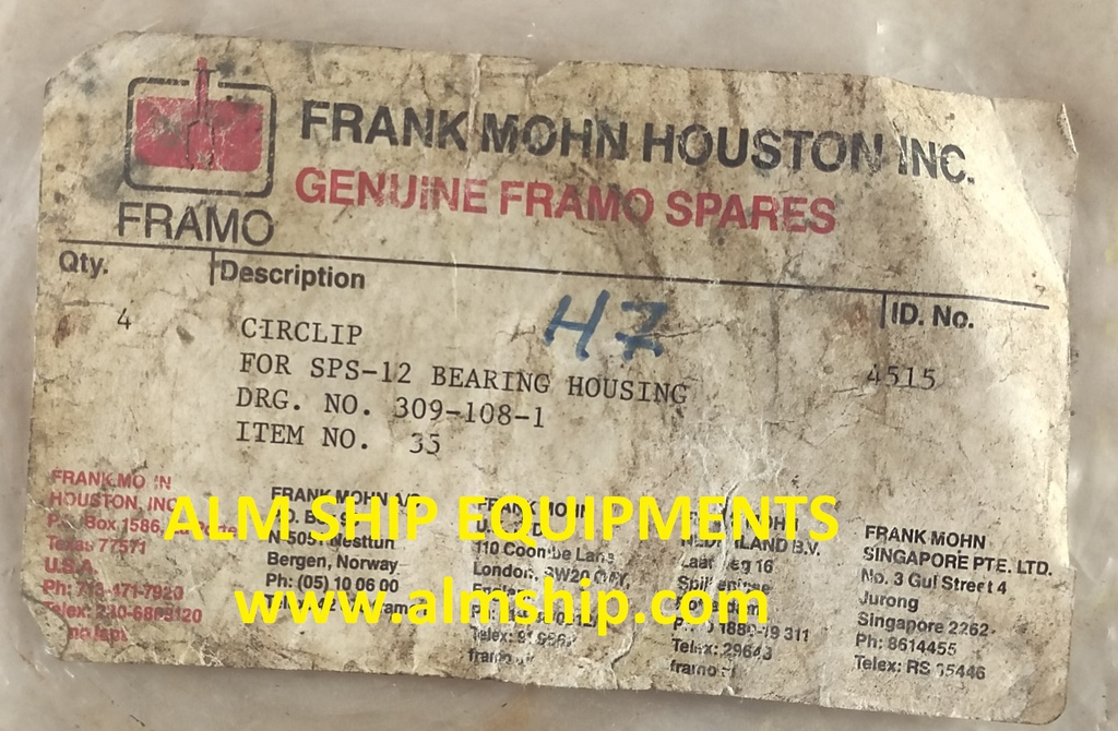 FRAMO CIRCLIP 4515 306-108-1