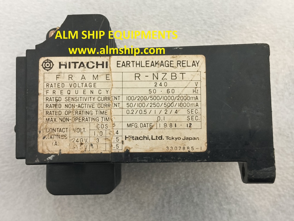 HITACHI R-NZBT EARTH LEAKAGE RELAY