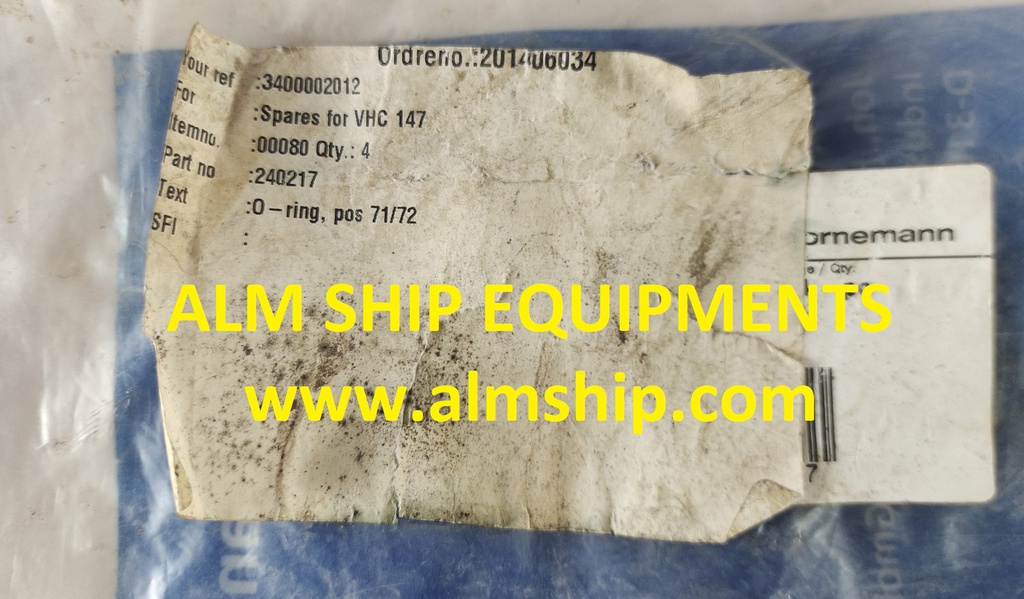 BORNEMANN O-RING 240217  00080