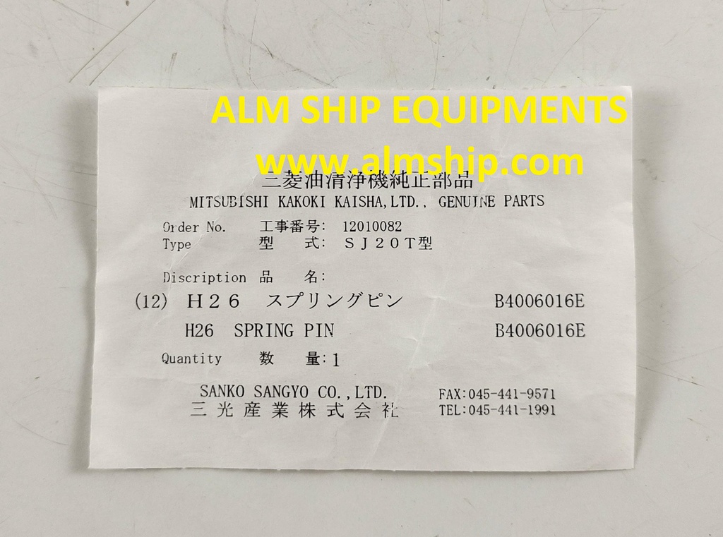 MITSUBISHI SPRING PIN SJ20T