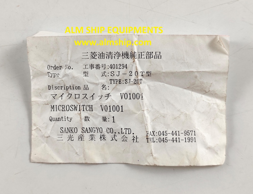 MITSUBISHI MICRO SWITCH SJ20T