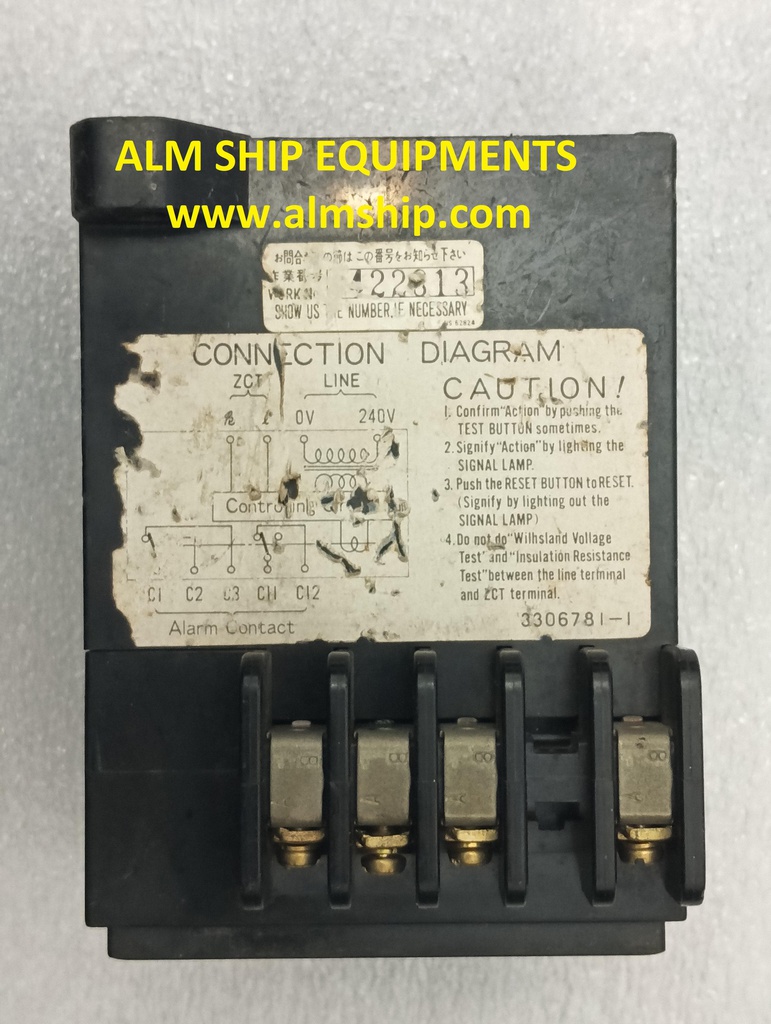 HITACHI R-NZB EARTH LEAKAGE RELAY