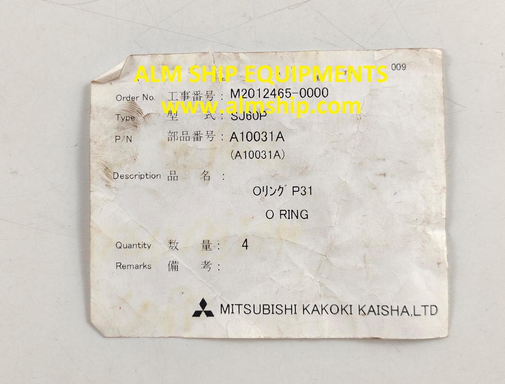 MITSUBISHI O-RING SJ60P