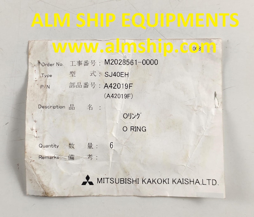 MITSUBISHI O-RING SJ40T