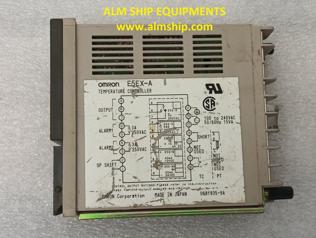 OMRON E5EX-A TEMPERATURE CONTROLLER