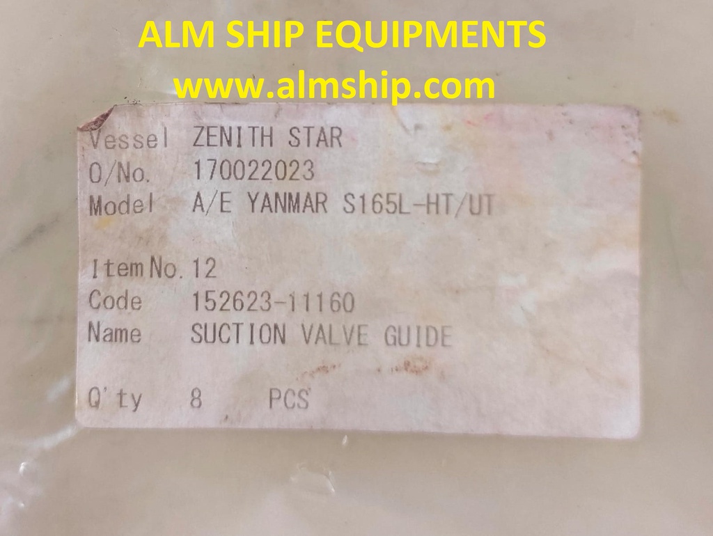 YANMAR SUC. VALVE GUIDE S165