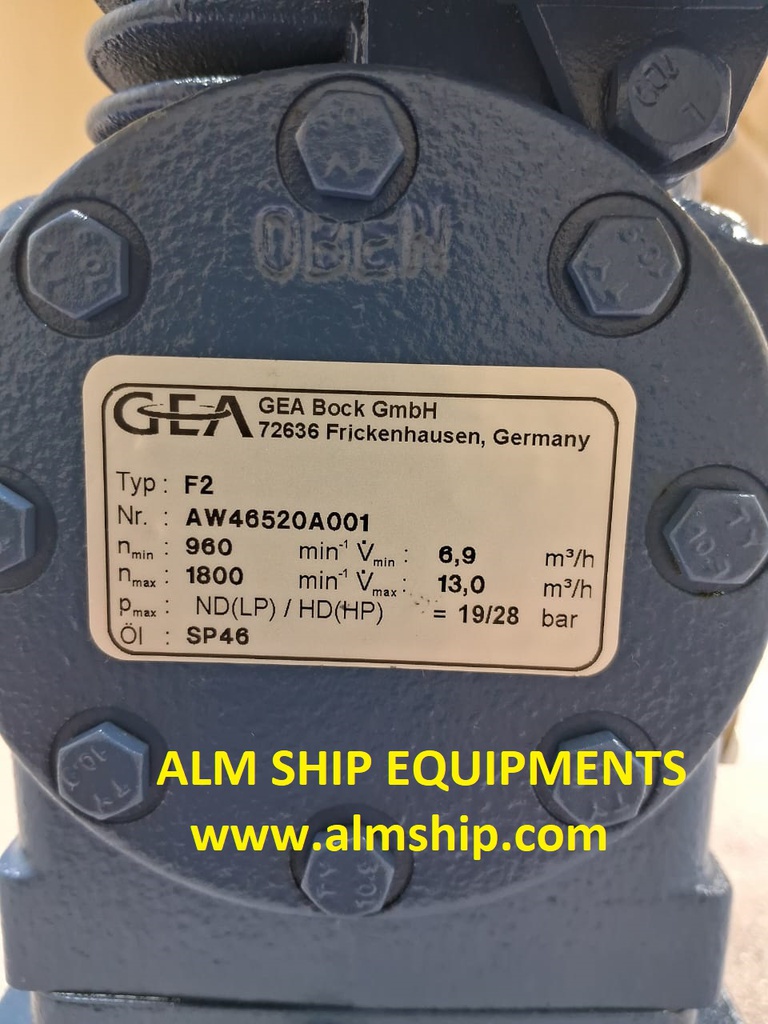 REFRIGERATION COMPRESSOR / GEA BOCK / F-2