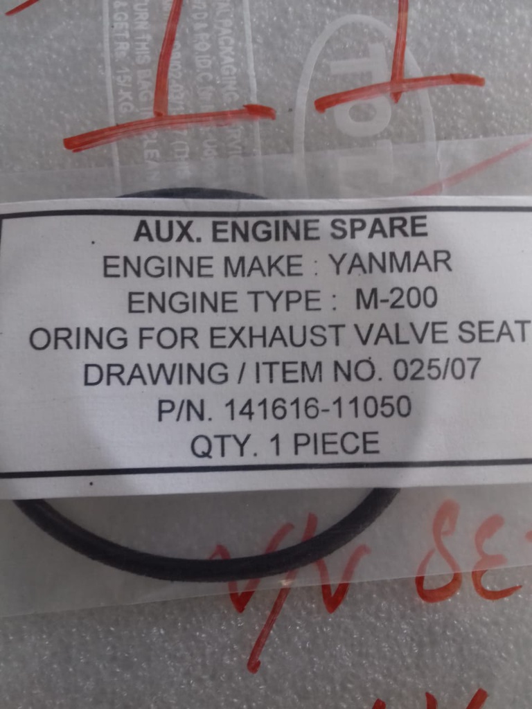 O-RING FOR EXHAUST VALVE SEAT
