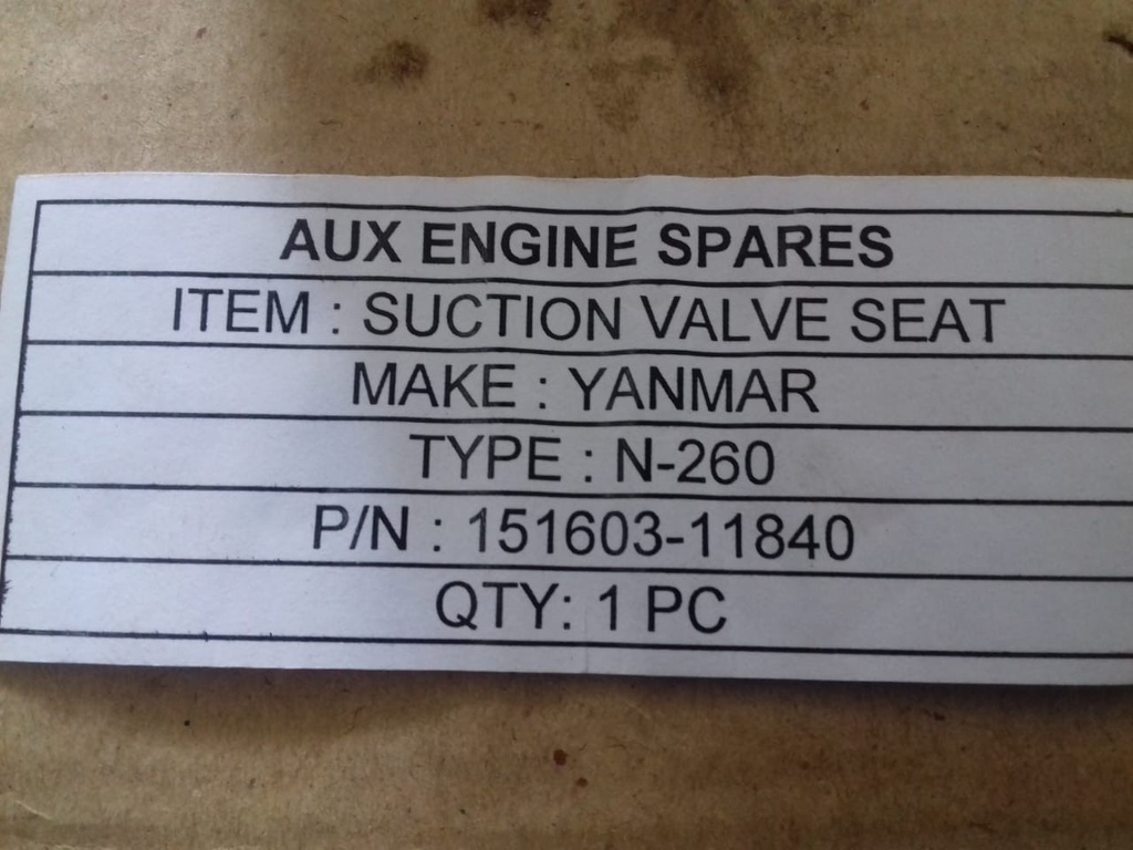 SUCTION VALVE SEAT